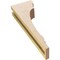 Ekena Millwork 3"W x 6"D x 18"H Thin Hughes Rough Cedar Woodgrain TimberThane Corbel, Primed Tan CORUR03X06X18HUGRCPR - alternate 2